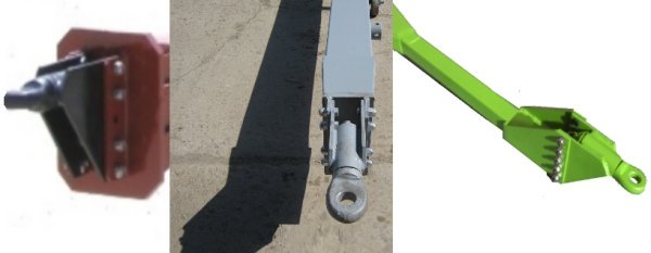 ВІзок для перевзення жатки має такий причіпний пристрій