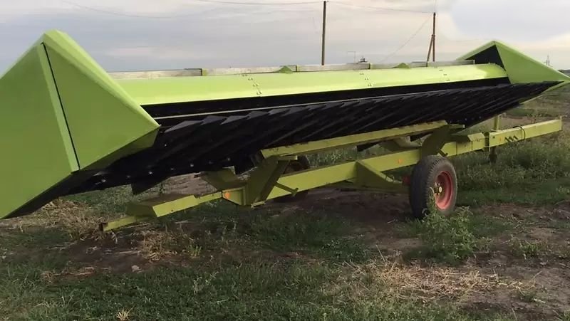 Візок для перевезення жатки одна вісь
